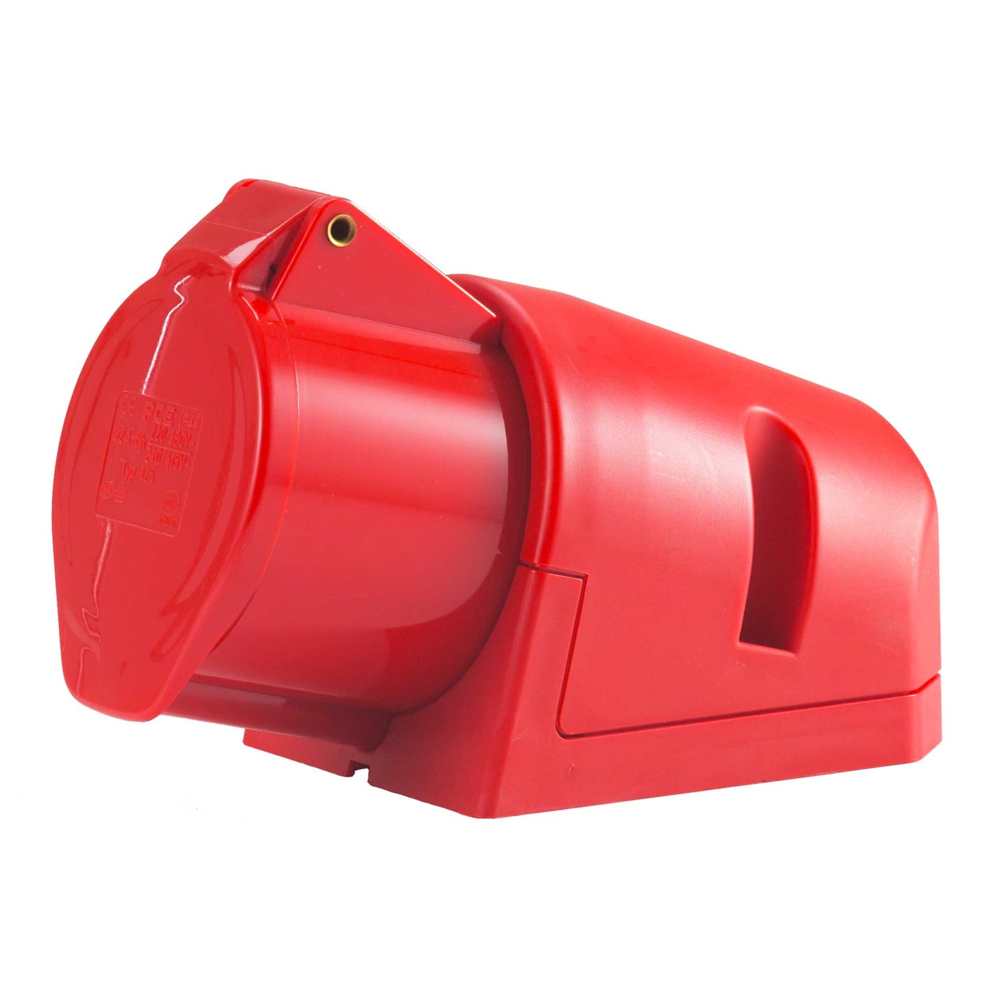 CEE-Wandsteckdose mit Klappdeckel für sichere Stromversorgung