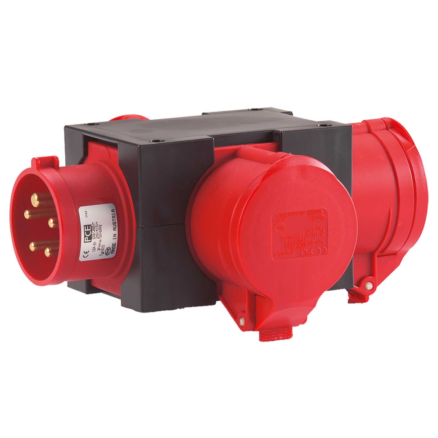 Kompakter Drehstrom-Verteiler für Baustelle und Außenbereich