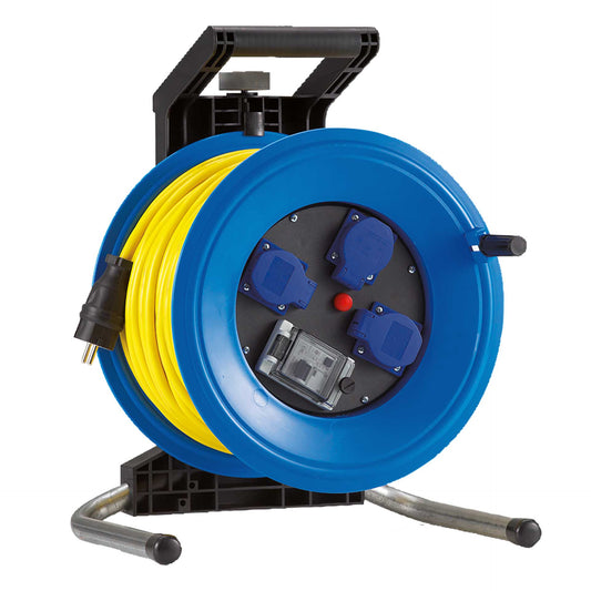 HEDI Kabeltrommel Professional Plus mit FI und Thermoschutz | AT-N07V3V3-F