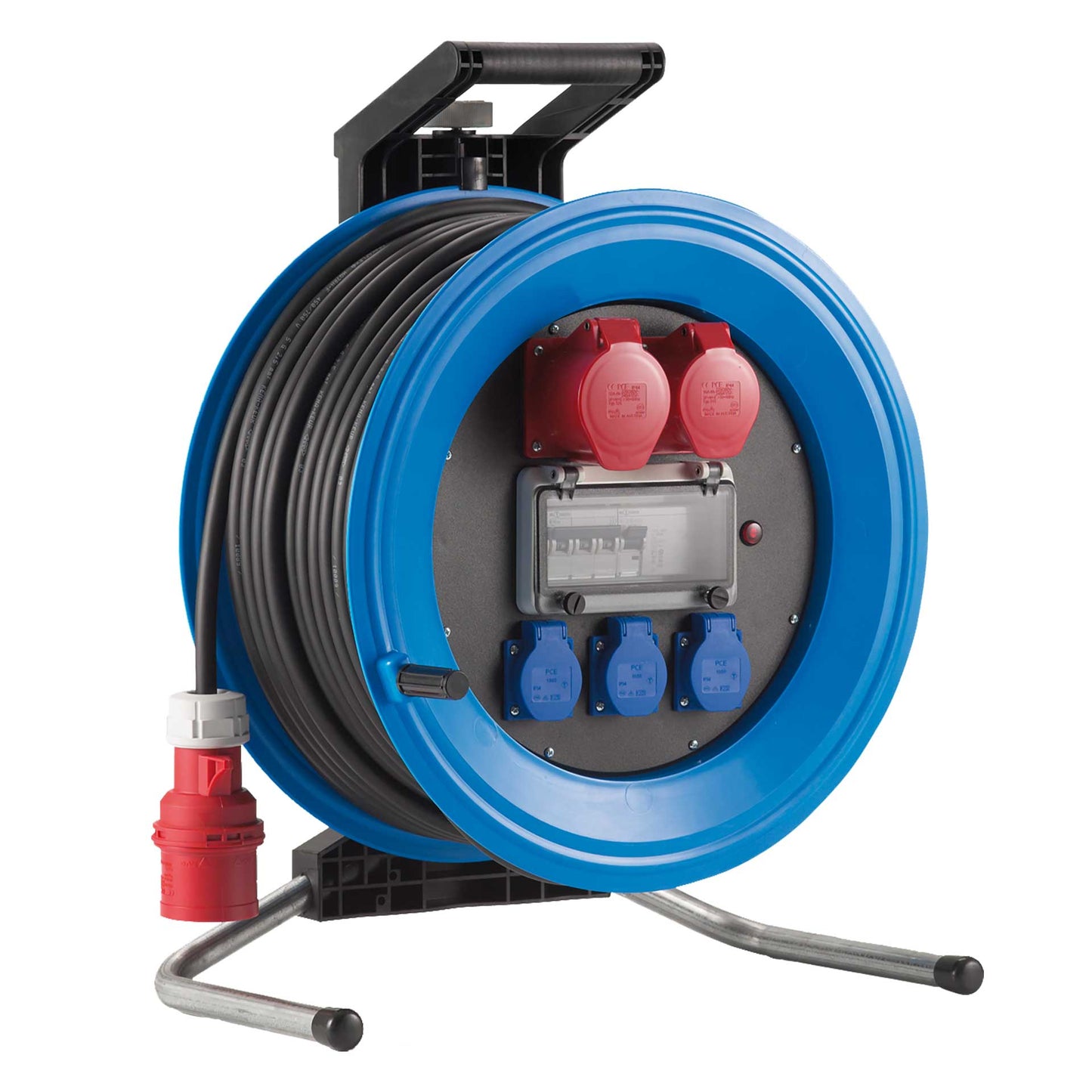 HEDI Kunststoff-Kabeltrommel Professional Plus mit RCD, IP44 | H07RN-F