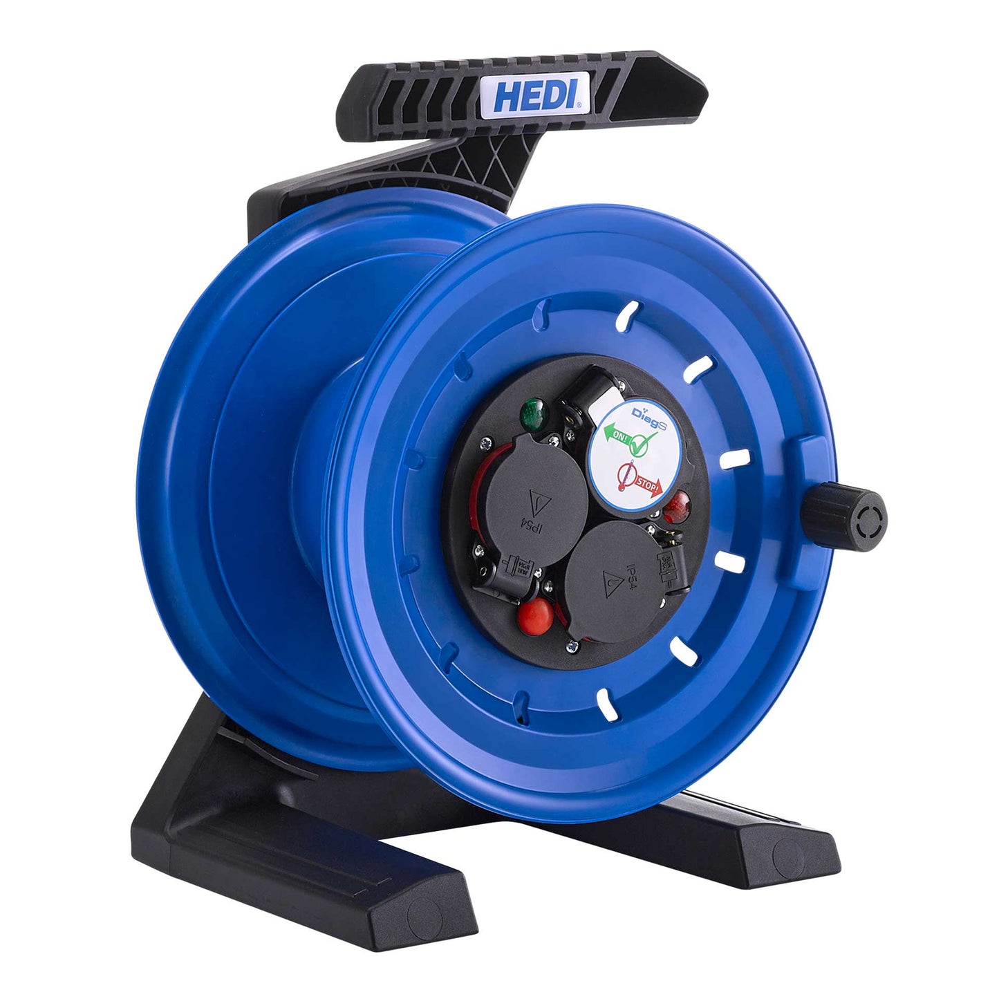 HEDI Vollkunststoff-Kabeltrommel Coworker mit DiagS | leer
