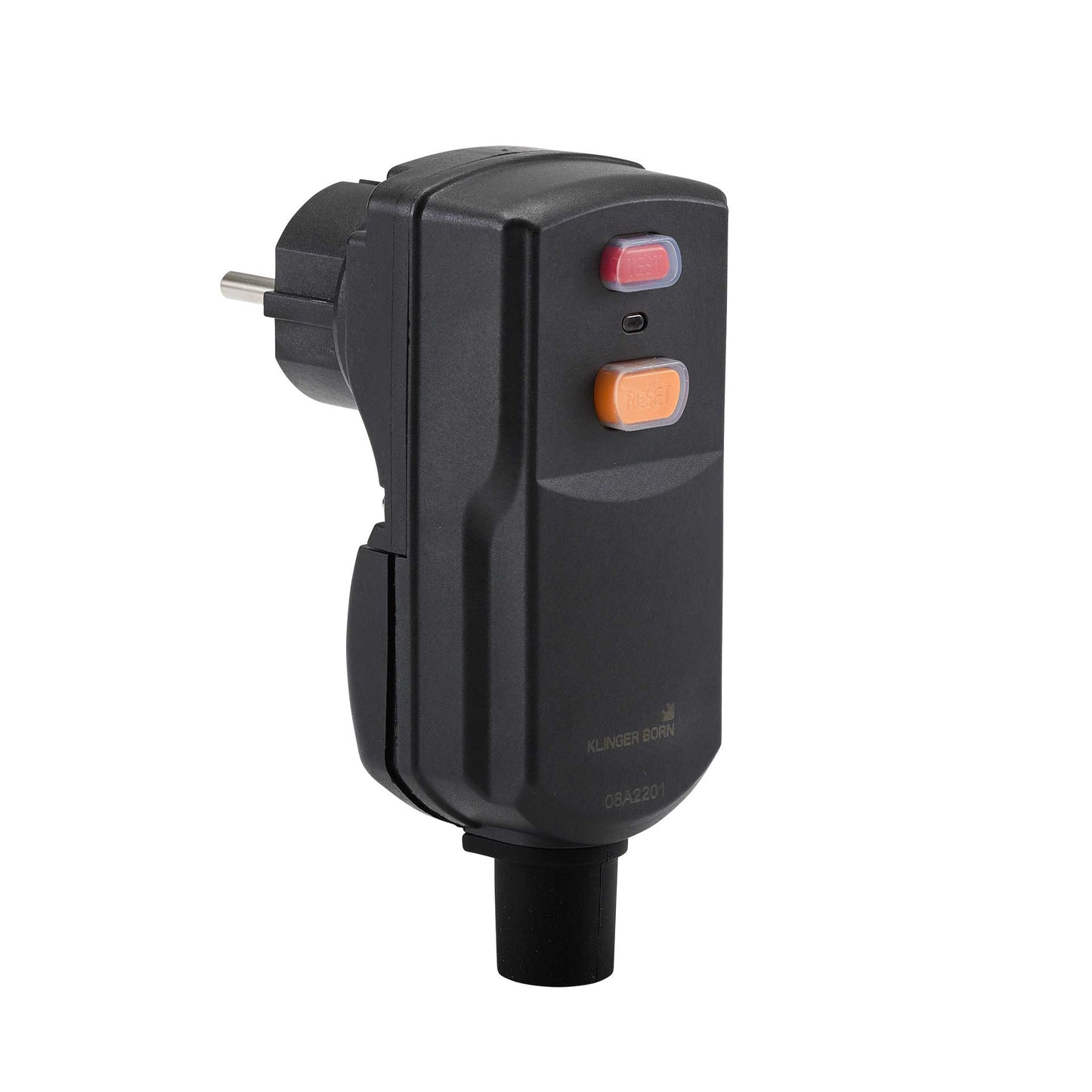 Personenschutz-Winkelstecker PRCD für Zuleitungsanschlüsse