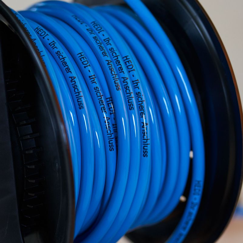 HEDI Vollkunststoff-Kabeltrommel Generation 7 Champion mit Schleifring | inkl. Kabelbedruckung | H07BQ-F