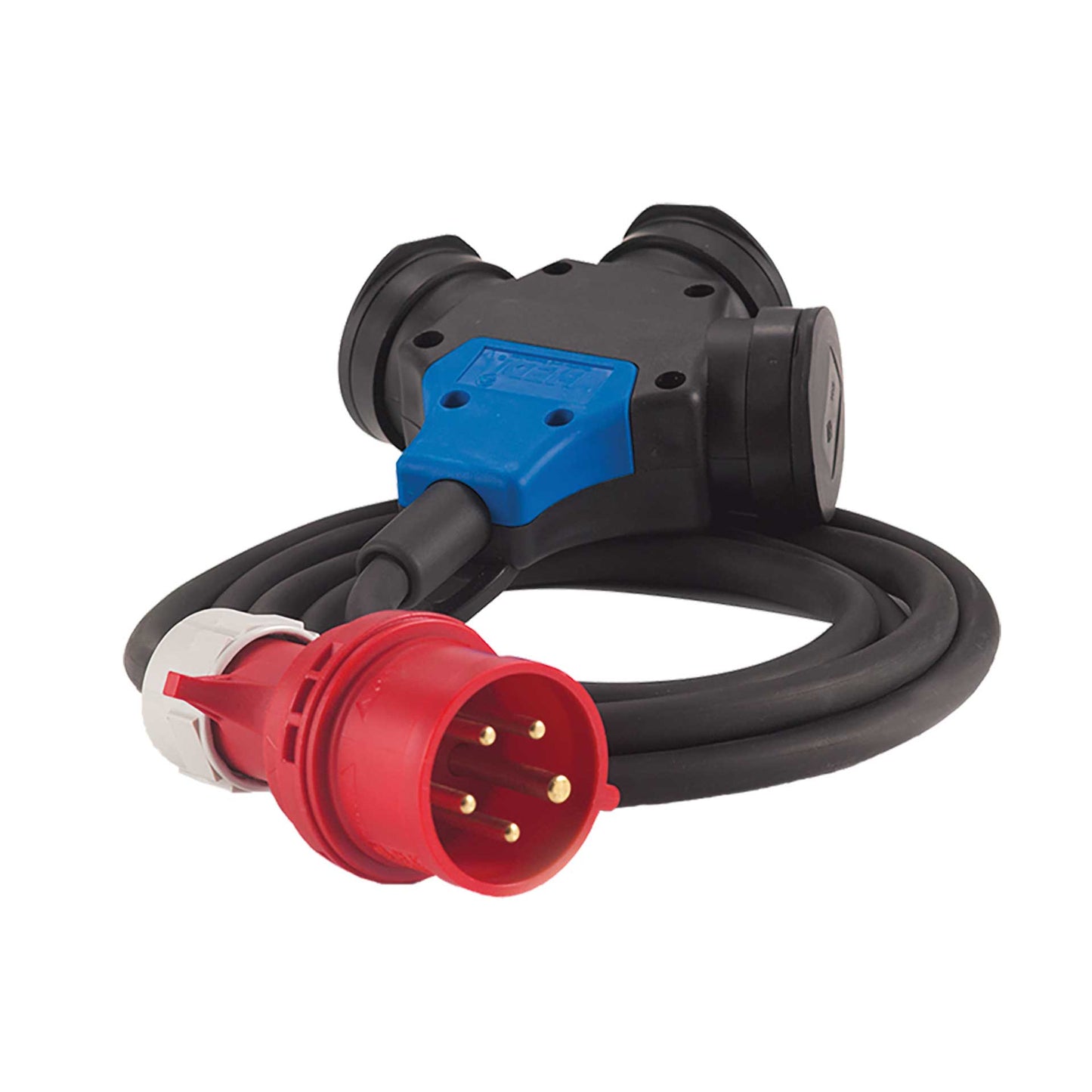 Adapterkabel CEE auf Schutzkontakt 3-fach IP44