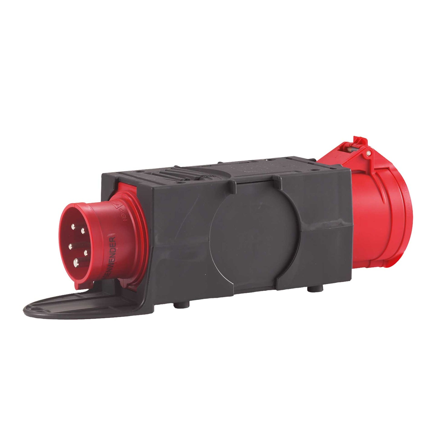 Drehstrom-Adapterstecker mit Phasenwender und Sicherung