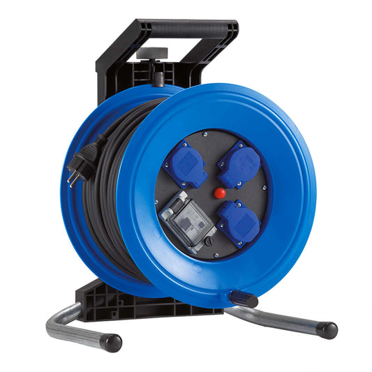 HEDI Kunststoff-Kabeltrommel Professional Plus mit FI und IP44 | H07RN-F