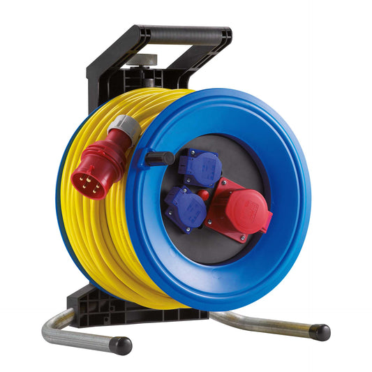 HEDI Kunststoff-Drehstromkabeltrommel Professional Plus IP44 | AT-N07V3V3-F