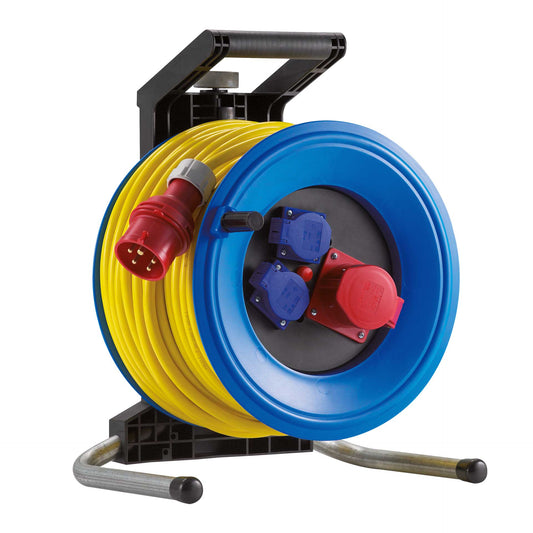 HEDI Kunststoff-Drehstromkabeltrommel Professional Plus IP44 | AT-N07V3V3-F