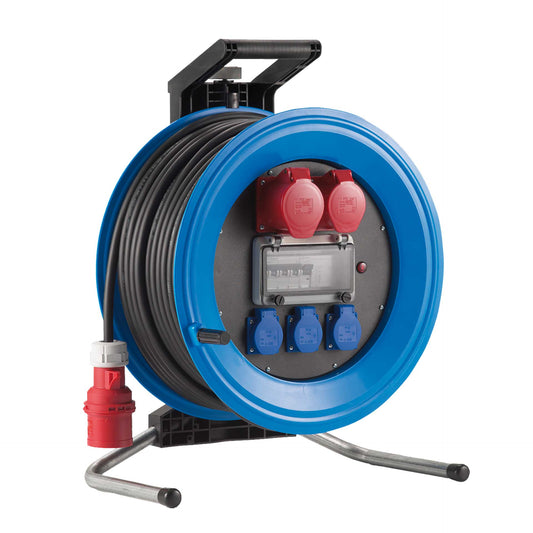 HEDI Kunststoff-Kabeltrommel Professional Plus mit RCD, IP44 | H07RN-F