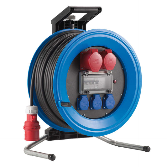 HEDI Kunststoff-Kabeltrommel Professional Plus mit RCD, IP44 | H07RN-F