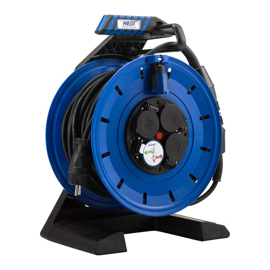 HEDI Vollkunststoff-Kabeltrommel Gen7 Champion mit PRCD-S | H07RN-F