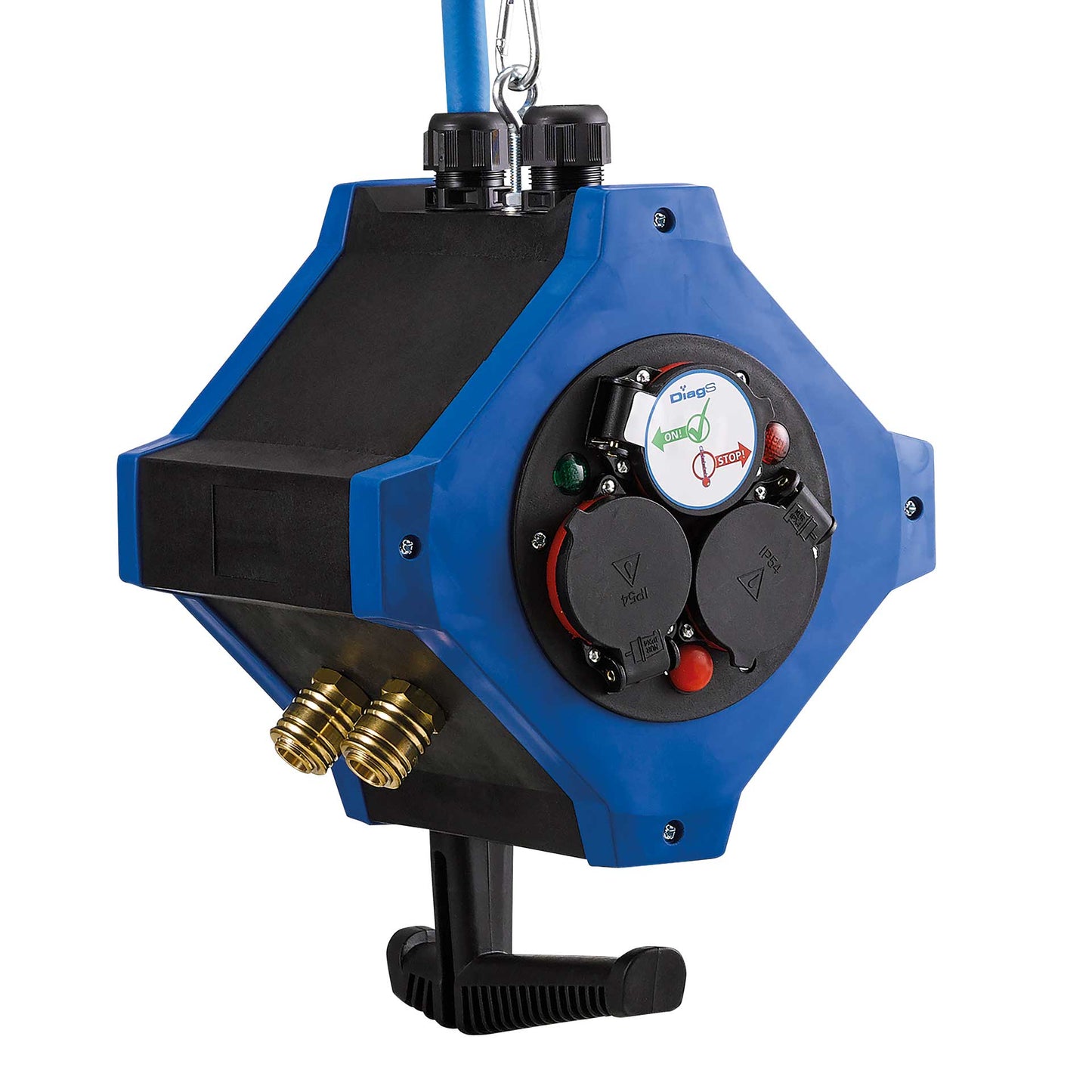 HEDI e.STATION Energie-Hängeverteiler mit 2 Druckluftausgängen 250V