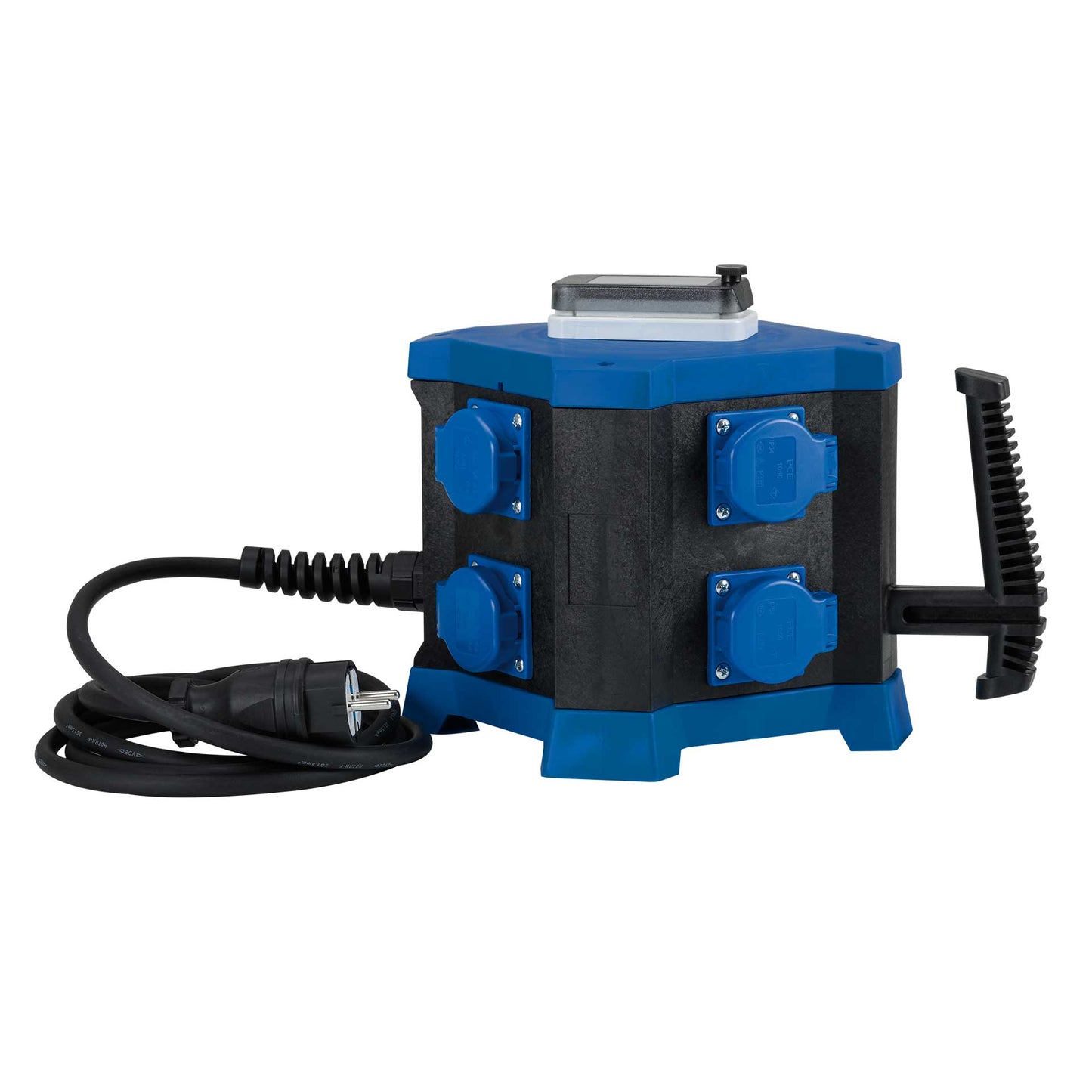 HEDI Steckdosenverteiler m.STATION mit FI-Schutzschalter IP44 | H07RN-F