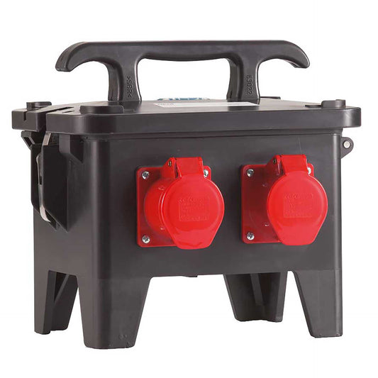 HEDI Steckdosenverteiler aus Vollgummi mit FI und Sicherungen |