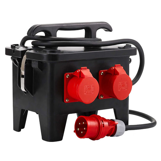 HEDI Steckdosenverteiler aus Vollgummi mit FI-Schutzschalter | H07RN-F