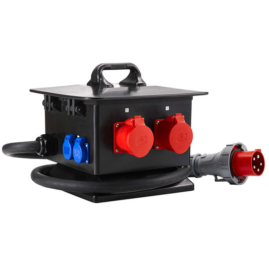 HEDI Steckdosenverteiler aus Vollgummi mit FI-Schutz | H07RN-F