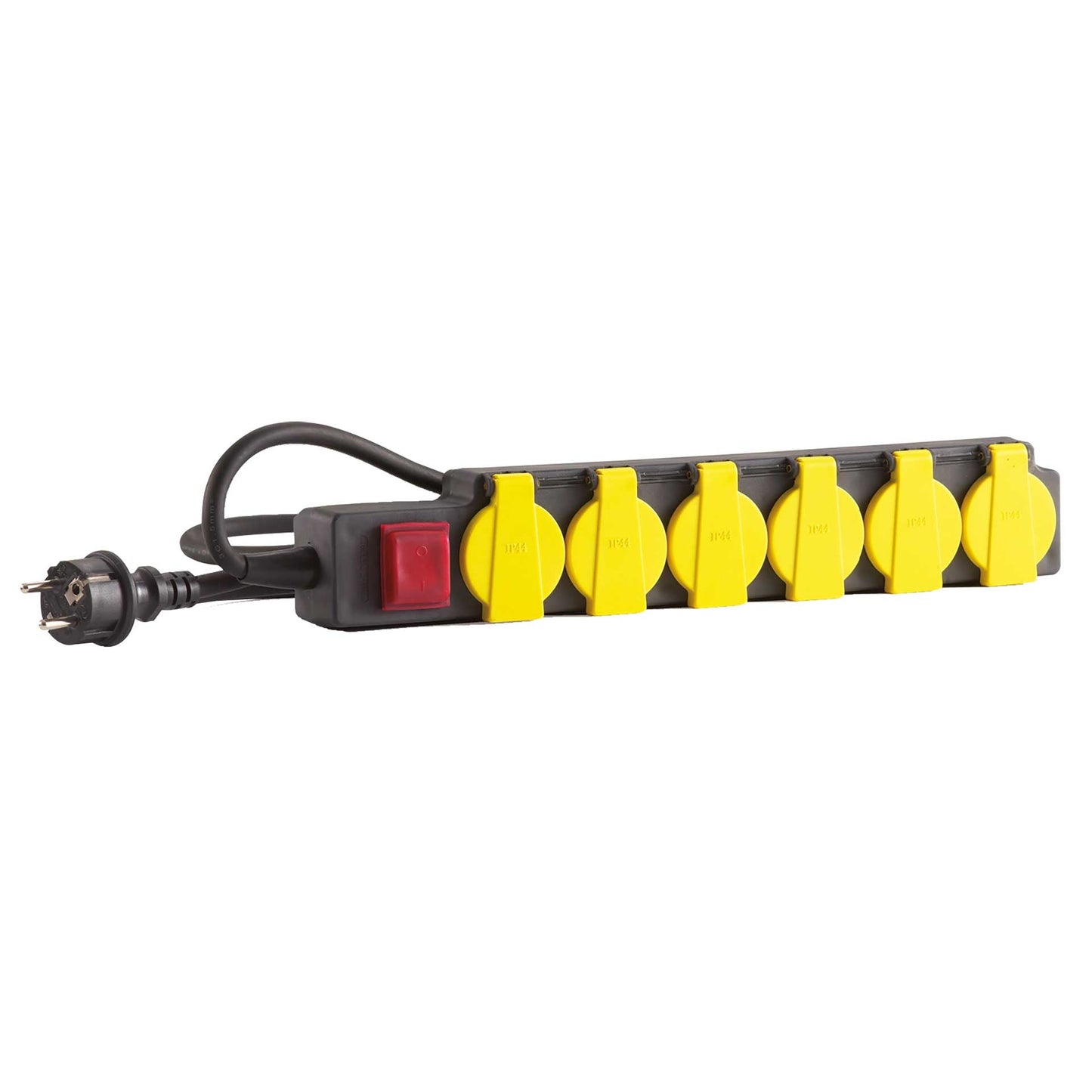 HEDI Steckdosenleiste IP44 mit 6 Schutzkontakt-Steckdosen | H07RN-F