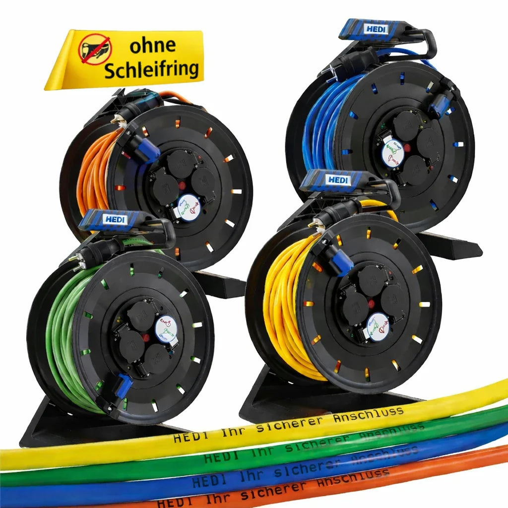 HEDI Vollkunststoff-Kabeltrommel Generation 7 Champion | inkl. Kabelbedruckung | H07BQ-F